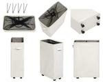 Load image into Gallery viewer, Slim Rolling Laundry Hamper Standable Corner Design Handy Storage Bin Laundry Basket 52L Storage Bin Slim Hamper with Wheels 15×8×22 (22 Beige)