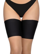 Load image into Gallery viewer, Women Elastic Thigh Bands Anti Chafing Prevent Thigh Rubbing Satin 3XL Size Nero
