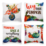 Load image into Gallery viewer, Fall Decoration Pumpkin Oil Painting Style Waterproof Throw Pillow 18 x 18 in Set of 4, Beautiful Cushion Covers for Autumn Sofa Couch Decoration, Pillow Insert Included