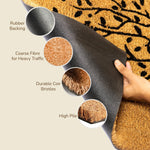 Load image into Gallery viewer, Extra Large Floor Mat for Patio Decor Coco Coir Mats with PVC Backing Non Slip Mat for Farmhouse and Home Decor Rustic Patio Mat with Beautiful Tree Print Beige 47 x22