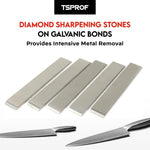 Load image into Gallery viewer, 5 Pieces Rectangular Sharpening Stone Set Diamond Sharpening Stone on Blanks for Knife Blades Diamond Stone Set for Novice and Advanced Users Knife Sharpening Kit Must Have