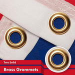 Load image into Gallery viewer, 3 Pack: Laos Laotian Flag 3x5 Ft LiteWeave Pro Series Printed 150D Polyester Country Flag, Indoor/Outdoor, Vibrant Colors, Brass Grommets, Thicker and More Durable Than 100D 75D Polyester