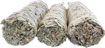 Load image into Gallery viewer, Bholi Sage Plus White Sage Sticks Pack of 3 Sage Smudge Kit 4'' Long Dried Sage Sticks for Meditation Smudging and Cleansing Getting Rid of Negative Energy