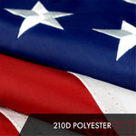 Load image into Gallery viewer, American USA Flag 3x5 Ft Tough Weave Embroidered 210D Polyester Brass Grommets
