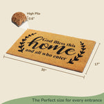 Load image into Gallery viewer, Welcome Doormats 30x17 inch Natural Coco Coir Mats with Non Slip PVC Backing