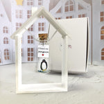 Load image into Gallery viewer, Cute Girlfriend and Boyfriend Gifts Personalized Anniversary Present for Her Him Custom Birthday Gift Idea for Women Men (Black and White Penguin I Found My Penguin in Wooden Frame)