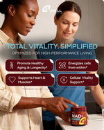 Load image into Gallery viewer, NAD Plus Supplement 1400mg NMNH Supplement Alternative Supports Healthy Aging Complex with Nicotinamide Riboside & Gotu Kola Collagen Formula for Energy Skin & Cognitive 60 Caps