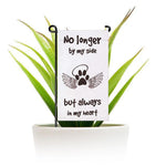 Load image into Gallery viewer, Garden Flag No Longer by My Side but Always in My Heart 4x8 Inch Angelic