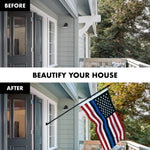 Load image into Gallery viewer, Flag Pole 5 FT Black Tangle Free Blue Lives Matter Flag 2.5x4 FT Combo