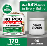 Load image into Gallery viewer, No Poo Chews for Dogs 170 Ct Coprophagia No Poop Eating Deterrent for Dogs Stop Eating Poop for Canine Probiotics & Digestive Enzymes Supplement Made in USA
