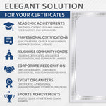 Load image into Gallery viewer, 50 Certificate Paper 8.5 x 11 inch for Printing Blank Certificate Papers for Award Certificates & Diploma Paper Premium Silver Foil Award Papers Cardstock for Awards Certificates Graduation