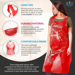 Load image into Gallery viewer, Red Plastic Disposable Aprons Adults for Painting 28 x 46 Inch Pack of 100 Disposable Plastic Aprons 1.5 Mil. Unisex Waterproof Polyethylene Painting Apron for Food Industry