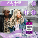 Load image into Gallery viewer, Purple Conditioner for Blonde Hair Goodbye to Orange and Yellow Brassy Tones