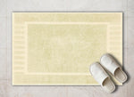 Load image into Gallery viewer, Luxury Bath Mat Floor Towel Set Absorbent Cotton 22x34 inch 2 Pack Beige Color