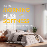 Load image into Gallery viewer, Beige Duvet Cover Queen Size Microfiber Set of 1 Down Comforter Cover 2 Pillows