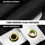 Load image into Gallery viewer, Combo Pack: 6 Feet Tangle Free Spinning Flagpole (White) Black Lives Matter (Black/White) Flag 3x5 ft Printed 150D Brass Grommets (Flag Included) Aluminum Flag Pole