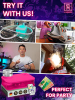 Load image into Gallery viewer, Pink Portable Hookah Set With Everything And Case with Tattoo Pattern