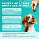 Load image into Gallery viewer, No Poo Chews for Dogs Coprophagia Deterrent Dog Probiotics for Digestive Health with Enzymes Canine Stool Eating Deterrent Digestive, Dental, Gut & Immune Health Treats No Poop Eating