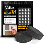 Load image into Gallery viewer, Felt Pads for Cabinet Doors 0.4 in Diameter 128 PCS Black Self Adhesive Felt