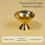 Load image into Gallery viewer, Handcrafted Paro Pyali 2.2 Inch Brass Diya for Pooja Premium Brass Gold Finish Oil Diya Lamp for Home Temple & Festivals Rust Resistant Diwali Puja Decorations for Home