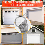 Load image into Gallery viewer, Garage Door Cable for 8 ft Door – 9 ft 7 in Long Heavy Duty 304 Steel Galvanized Cables (Pack of 2) Corrosion Resistant Rust Proof Wire Durable Smooth Operation Easy Installation Reliable