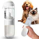 Load image into Gallery viewer, Portable Dog Water Bottle Dispenser 12 Oz 11.8 x 7.9 x 9.2 Inch Pet Water Bottles for Dogs on Walks ABS Dog Travel Water Bottle with Silicone Strap & Cotton Filter