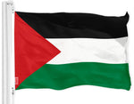 Load image into Gallery viewer, G128 Palestine Palestinian Flag 3x5 feet Printed 150D, Indoor/Outdoor, Vibrant Colors, Brass Grommets, Quality Polyester, Much Thicker More Durable Than 100D 75D Polyester