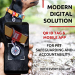 Load image into Gallery viewer, WAUDOG Waterproof Dog Collar Adjustable Dog Collar for Large Dogs Small and Medium Dogs Breakaway Dog Collar Waterproof with Plastic Buckle and QR Dog Tag Boy & Girl Dog Collars (Orange)