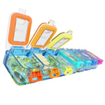 Load image into Gallery viewer, Weekly Pill Organizer 1 time a Day Pill Box 7 Day with Waterproof Seal Large compartments Hold Big Vitamins & Supplements Upgraded Locking lids for Home & Travel use Durable Hard case