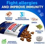 Load image into Gallery viewer, Probiotics for Dogs 70 Chews Duck Flavor Gut Health & Prebiotics