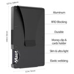 Load image into Gallery viewer, Money Clip RFID Blocking Wallet Slim Carbon Fiber Card Holder Metal Men''s Gift