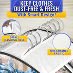 Load image into Gallery viewer, 4 Pcs Clear Garment Bags for Hanging Clothes – Dust Proof Suit Bags for Closet Storage (40 x24 x10 ) with Zipper Sides – Designed for Travel & Organization Protects Clothes & Keeps Them Ready to Wear