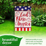 Load image into Gallery viewer, Combo Pack Garden Flag Stand Black 36x16 in and Garden Flag 12x18 in Patriotic