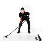 Load image into Gallery viewer, Rapid Rebounder 24 Double Sided Puck Passer for Passing and Shooting One Timers Portable Passing Hockey Trainer Two Sided Mounting Screws & Velcro Stickers Included