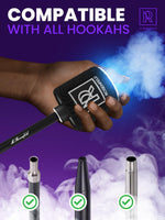Load image into Gallery viewer, Purple Mini Hookah Pump Hookah Starter with 1000 mAh Rechargeable Battery Kit