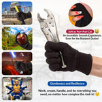 Load image into Gallery viewer, ABC PACK & SUPPLY Brown Jersey Gloves for Men and Women. Brown Jersey Work Gloves. Polyester and Cotton Garden Gloves