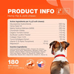 Load image into Gallery viewer, Glucosamine for Dogs Joint Supplement for Dogs Glucosamine Chondroitin 180 Hip and Joint Care Mobility Chews MSM, Turmeric Advanced Mobility Support Bone Health Large and Small Breeds