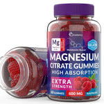 Load image into Gallery viewer, 400mg Magnesium Citrate Gummies for Body Support Relaxation 60 Gummies Sugar
