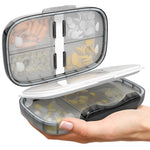 Load image into Gallery viewer, Medicine Pill Organizer for Travel Airtight Pill Box Large Vitamin Organizer