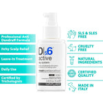 Load image into Gallery viewer, D5.6 Professional Anti Dandruff Treatment with Tea Tree Oil Salicylic Acid and Zinc (2.53 fl oz) Natural Itchy Scalp Lotion Relief for Women and Men