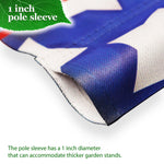 Load image into Gallery viewer, Combo Pack Garden Flag Stand Black 36x16 in and Garden Flag 12x18 in Patriotic