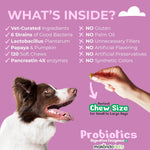 Load image into Gallery viewer, Probiotics for Dogs 120 Dog Probiotics Chews Digestive Enzymes & Pumpkin Support Gut Health Gas Diarrhea & Constipation Relief Itchy Skin Yeast Balance Allergies Pet Advanced Supplements