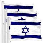 Load image into Gallery viewer, Israel Israeli Flag 3x5 Ft 3Pack 150D Printed Polyester