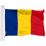 Load image into Gallery viewer, Combo Pack American USA Flag 3x5 Ft and Romania Flag 3x5 Ft Both Printed 150D