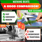 Load image into Gallery viewer, Herb Scissors with 5 Blades and Cover – Stainless Steel Herb Cutter for Fast & Precise Cutting Compact Easy to Store Design – Ergonomic Handle & Cleaning Brush for Quick and Comfortable Kitchen Prep