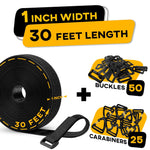 Load image into Gallery viewer, Hook and Loop Cable Straps with 50 Bucklets and 25 Carabineres Reusable