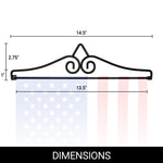 Load image into Gallery viewer, 2 Pack Garden Flag Wall Hanger Black Wrought Iron Small Flag Hanger Heavy Duty Garden Flag Holder Ideal for Flag Banner with Width Smaller than 13