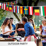 Load image into Gallery viewer, G128 European Union EU Bunting Banner Flag 8.2 x 5.5 Inch, Full String 27 Feet Printed 150D Polyester, Decorations For Bar, School, Festival Events Celebration