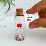 Load image into Gallery viewer, Cute Anniversary Present For Girlfriend or Boyfriend Unique Game Inspired Romantic Bottle Anniversary Love Wish Jar (No Box I Choose You)