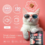 Load image into Gallery viewer, Flea Treatment for Cats Daily Oral Cat Flea and Tick Chews Chewable Tick Treatment Supplement for Kittens Skin & Coat, Digestive Health Supplement Alternative to Collars, Combs, Shampoos